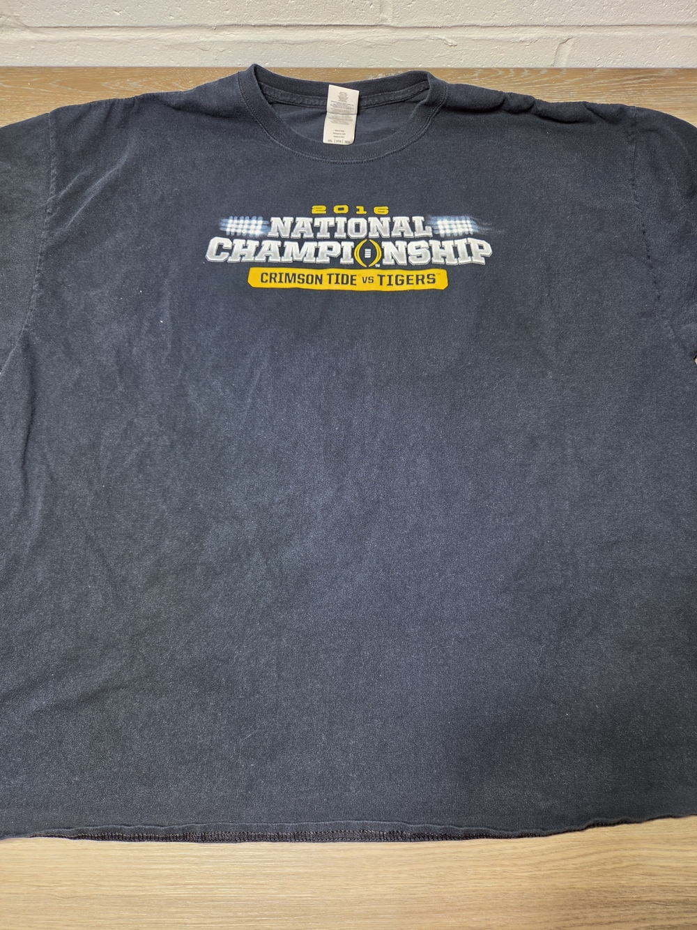 Gildan 2016 National Championship Alabama Clemson Men's 3XL Navy T-Shirt